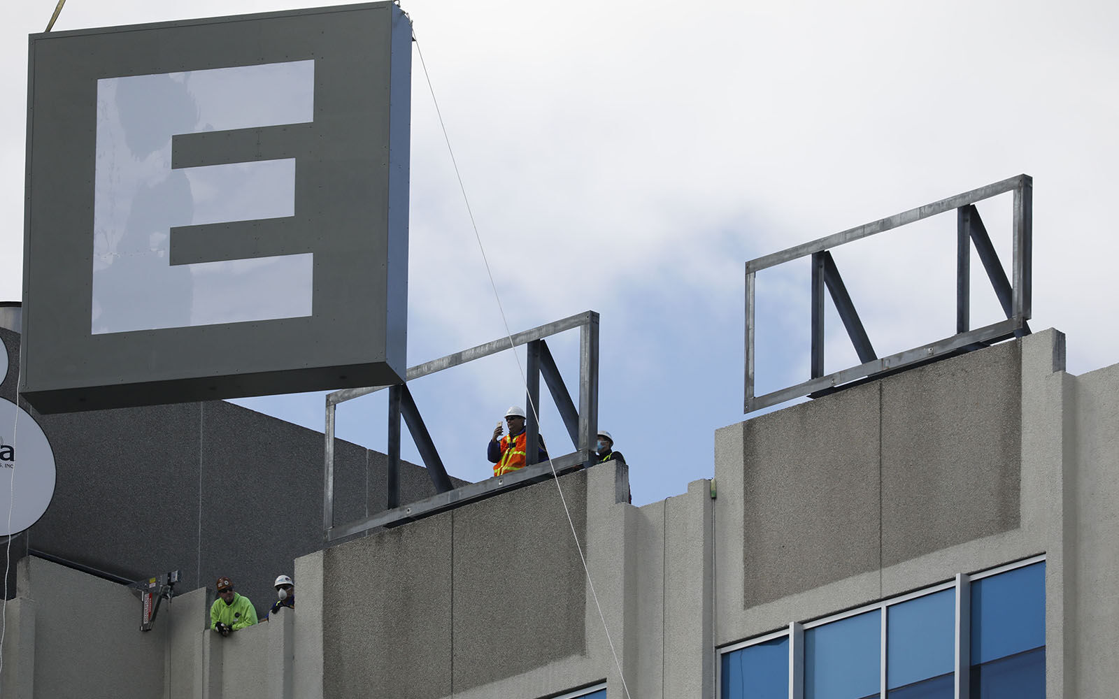 ECMC sign installation